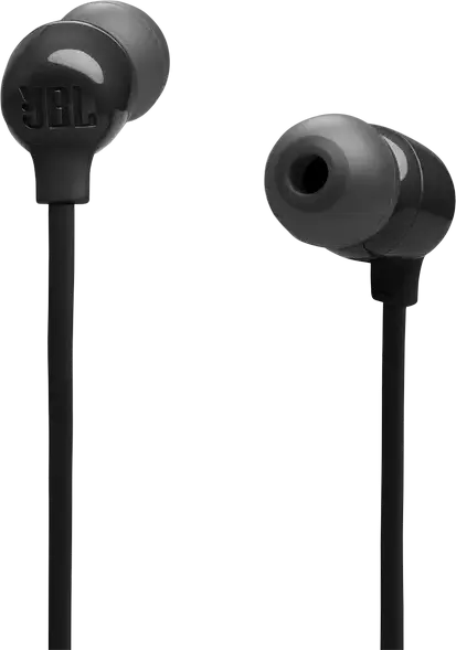 Беспроводные наушники-вкладыши JBL Tune 135BT с креплением на шею - Черный, Pure Bass Sound, до 25 часов работы, Bluetooth с многоточечным подключением, микрофон