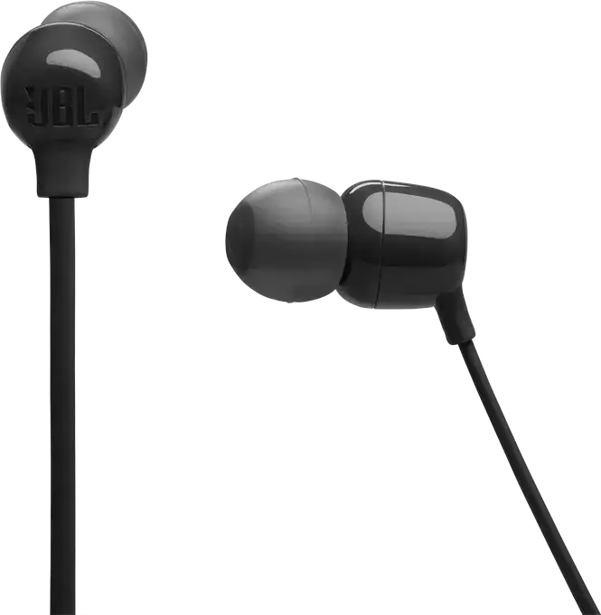 Беспроводные наушники-вкладыши JBL Tune 135BT с креплением на шею - Черный, Pure Bass Sound, до 25 часов работы, Bluetooth с многоточечным подключением, микрофон