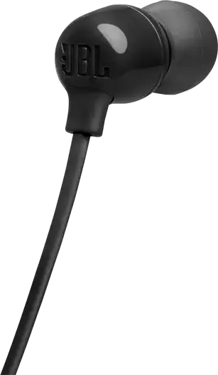 Беспроводные наушники-вкладыши JBL Tune 135BT с креплением на шею - Черный, Pure Bass Sound, до 25 часов работы, Bluetooth с многоточечным подключением, микрофон