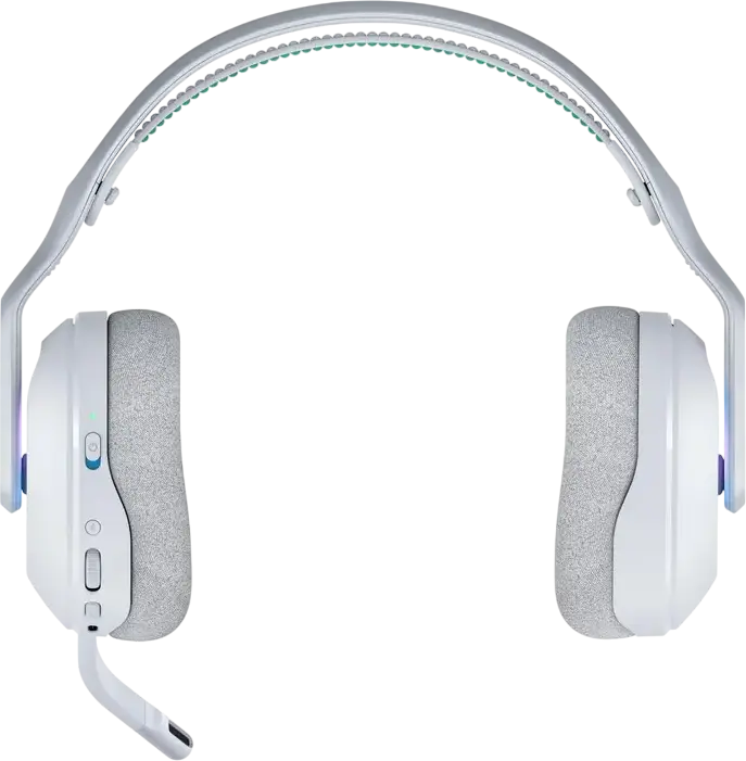 Casca Gaming Wireless Logitech G522 LIGHTSPEED, Alb, Circumaurale Inchise, Bluetooth 5.3, Audio USB, Difuzoare 40mm, RGB LIGHTSYNC, Microfon Detasabil