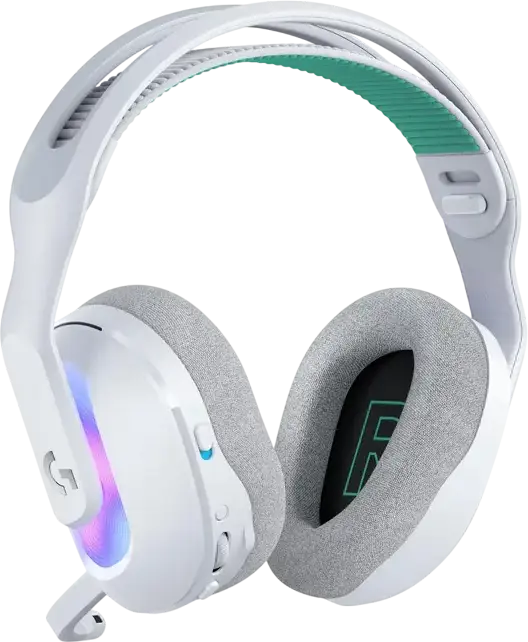 Casca Gaming Wireless Logitech G522 LIGHTSPEED, Alb, Circumaurale Inchise, Bluetooth 5.3, Audio USB, Difuzoare 40mm, RGB LIGHTSYNC, Microfon Detasabil