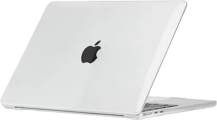 Tech Protect Smartshell Hard-shell Laptop Case for MacBook Air 13.6", Polycarbonate Injection Molded Cover with Rubberized Feet, Full Port Access