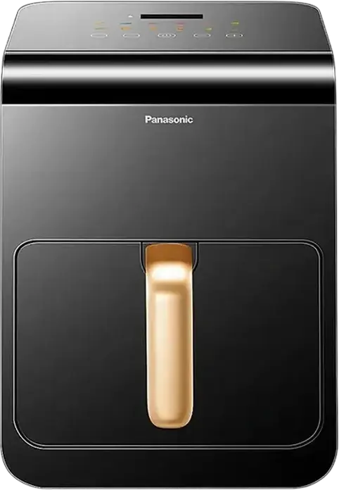 Panasonic NF-CC600ATS Air Fryer, 6L Capacity, 1450W, Touch Control LED Display, Gentle Steam Technology, Viewing Window, 11 Presets, Black and Blue