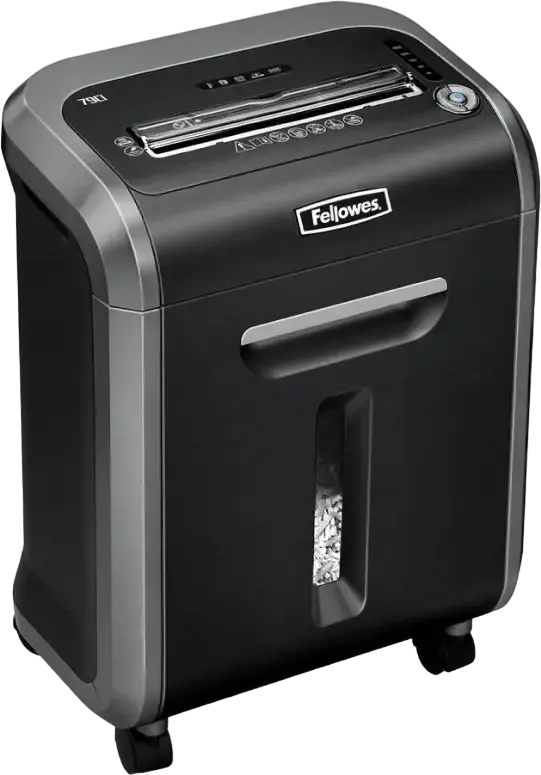 Fellowes PowerShred 79Ci Cross-Cut Paper Shredder, P-4 Security, 16 Sheets, 23L Bin, 100% Jam Proof, SafeSense & SilentShred Technology, Black