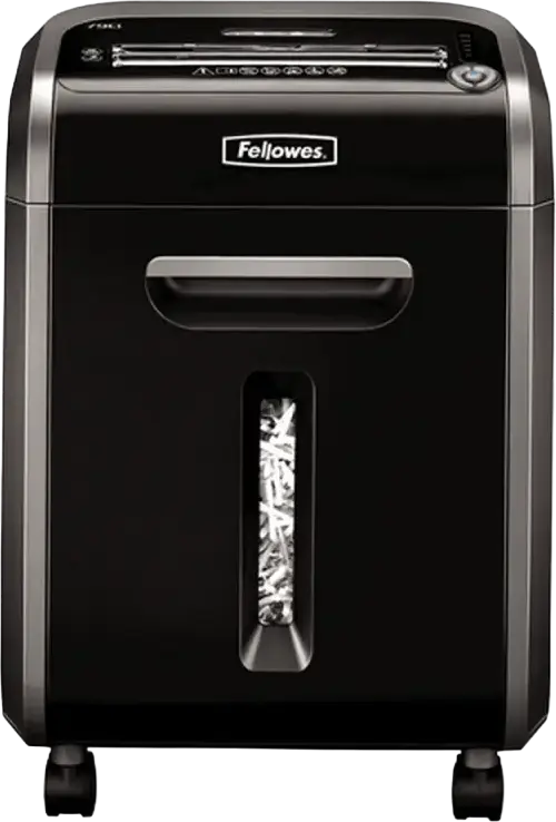 Fellowes PowerShred 79Ci Cross-Cut Paper Shredder, P-4 Security, 16 Sheets, 23L Bin, 100% Jam Proof, SafeSense & SilentShred Technology, Black