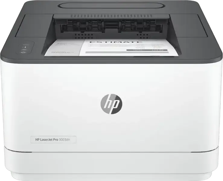 HP LaserJet Pro 3003dn Monochrome Laser Printer, 35 ppm, 1200 x 1200 dpi, Automatic Duplex, Ethernet, USB, A4, White, 3G653A