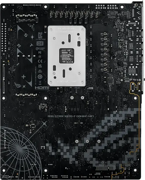Placa de baza ASUS ROG STRIX X870-F GAMING WIFI AM5 AMD X870 ATX DDR5 192GB PCIe 5.0 WiFi 7 Bluetooth 5.4 USB4 Ethernet Intel 2.5Gb