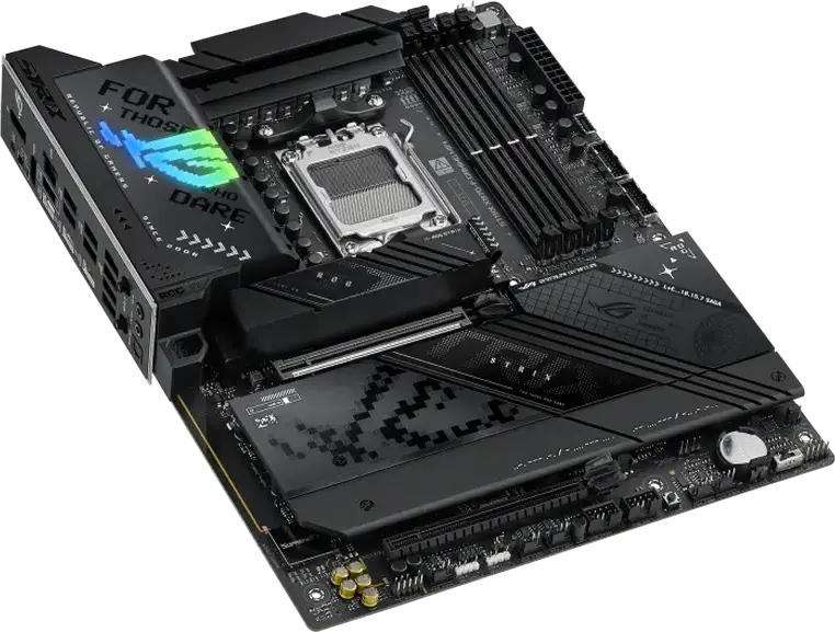 Placa de baza ASUS ROG STRIX X870-F GAMING WIFI AM5 AMD X870 ATX DDR5 192GB PCIe 5.0 WiFi 7 Bluetooth 5.4 USB4 Ethernet Intel 2.5Gb