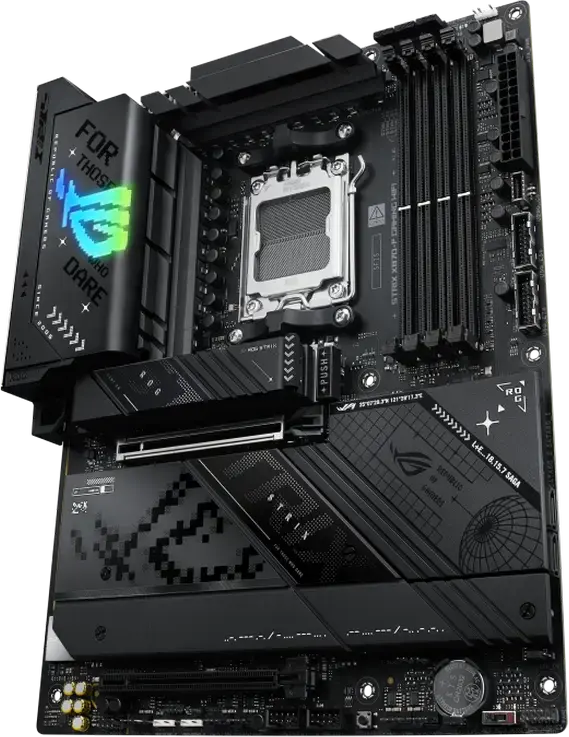Placa de baza ASUS ROG STRIX X870-F GAMING WIFI AM5 AMD X870 ATX DDR5 192GB PCIe 5.0 WiFi 7 Bluetooth 5.4 USB4 Ethernet Intel 2.5Gb