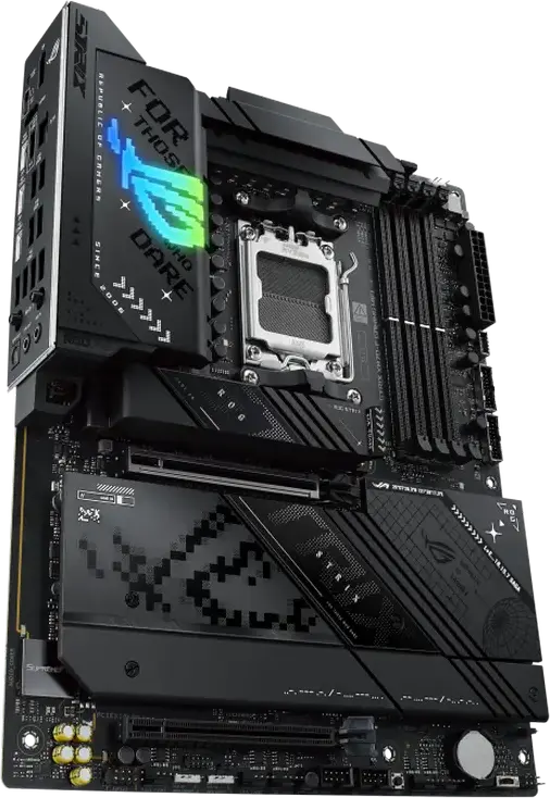 Placa de baza ASUS ROG STRIX X870-F GAMING WIFI AM5 AMD X870 ATX DDR5 192GB PCIe 5.0 WiFi 7 Bluetooth 5.4 USB4 Ethernet Intel 2.5Gb