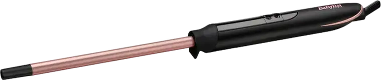 BaByliss C449E Quartz Tight Curls Curling Wand, 10mm Extra-Long Quartz-Ceramic Barrel, 160-210°C Digital Temperature Control, LED Display