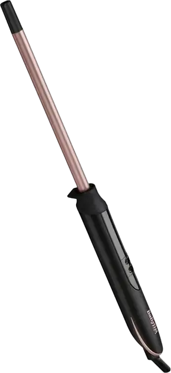 BaByliss C449E Quartz Tight Curls Curling Wand, 10mm Extra-Long Quartz-Ceramic Barrel, 160-210°C Digital Temperature Control, LED Display
