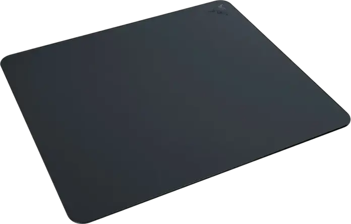 Razer Atlas Gaming Mousepad, Tempered Glass Surface with Micro-etched Texturing, Anti-slip Rubber Base, 450mm x 400mm x 5mm, Black, Oleophobic Coating