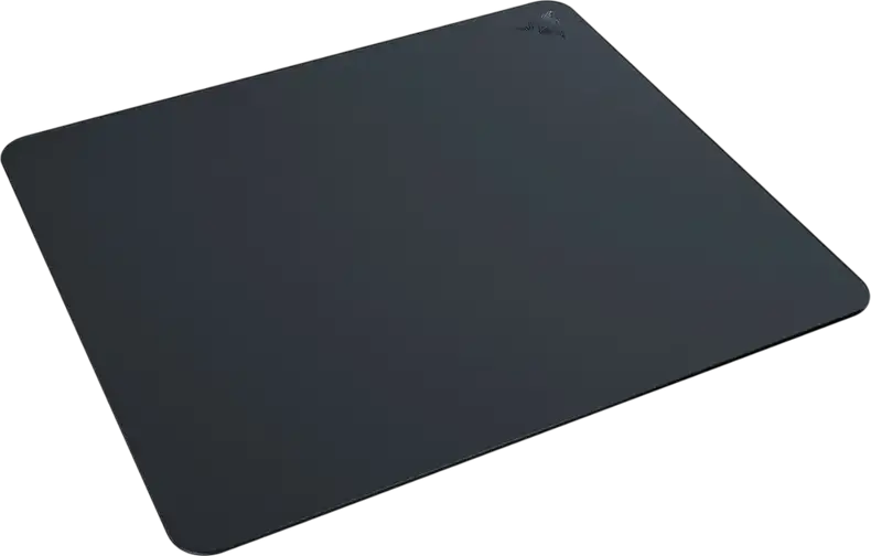 Razer Atlas Gaming Mousepad, Tempered Glass Surface with Micro-etched Texturing, Anti-slip Rubber Base, 450mm x 400mm x 5mm, Black, Oleophobic Coating