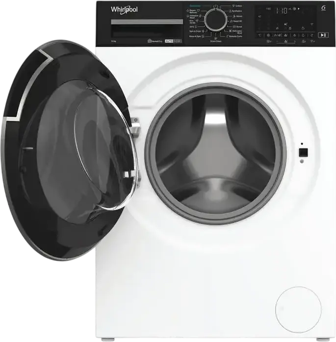 Стиральная машина Whirlpool WPM 27W ADS EE с фронтальной загрузкой, 12 кг, класс A, 1400 об/мин, инверторный двигатель, Auto Dose, Steam, HomeWhiz