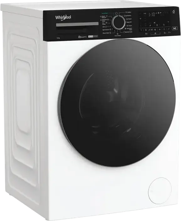 Стиральная машина Whirlpool WPM 27W ADS EE с фронтальной загрузкой, 12 кг, класс A, 1400 об/мин, инверторный двигатель, Auto Dose, Steam, HomeWhiz