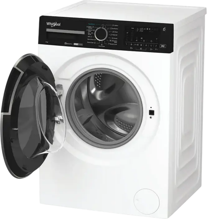 Стиральная машина Whirlpool WPM 27W ADS EE с фронтальной загрузкой, 12 кг, класс A, 1400 об/мин, инверторный двигатель, Auto Dose, Steam, HomeWhiz