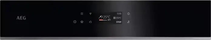 AEG TE7PB63ZAB MealAssist 7000 Built-in Electric Oven, Pyrolytic Cleaning, 71L Capacity, A++ Energy Class, Wi-Fi Connectivity, Food Probe, Black