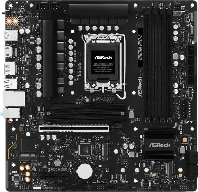 Placă de bază ASRock B860M PRO-A, LGA1851, Intel B860, Micro-ATX