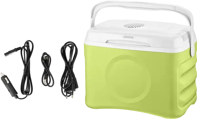 Frigider de Calatorie Ardesto CR-21L 2-in-1 cu Functie de Racire si Incalzire, 21 Litri, Port USB, Alimentare AC/DC, Verde
