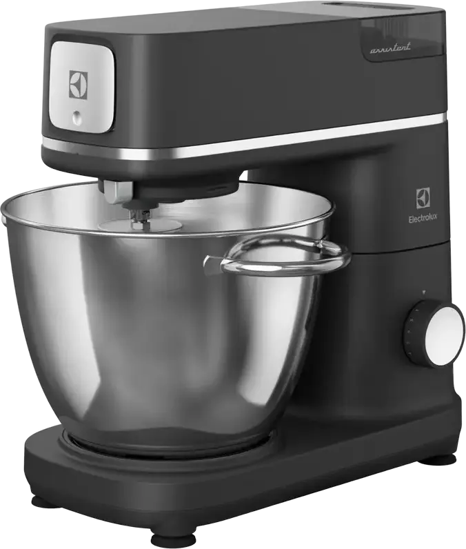 Electrolux E6KM1-8BPT Explore 6 Planetary Mixer, 1200W, 6L and 4L Stainless Steel Bowls, 10-Speed, Black, with Blender and Meat Grinder Attachments