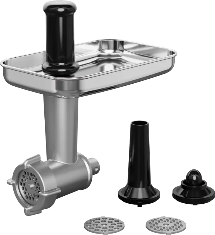 Electrolux E6KM1-8BPT Explore 6 Planetary Mixer, 1200W, 6L and 4L Stainless Steel Bowls, 10-Speed, Black, with Blender and Meat Grinder Attachments