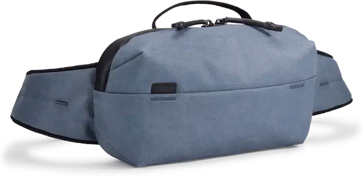 Thule Aion Waist Pack TA3205019 2L Sling Bag, Waterproof Waxed Recycled Polyester P600, Water-Resistant Zipper, Key-Clip, Bluesign Approved