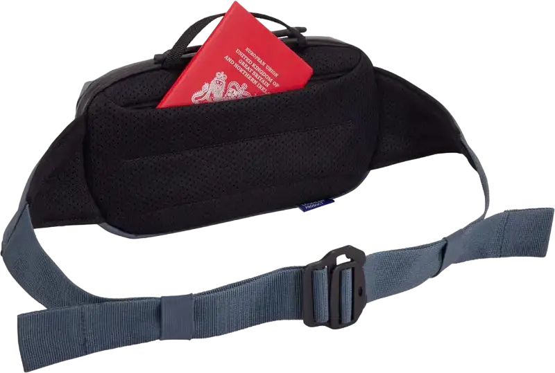 Thule Aion Waist Pack TA3205019 2L Sling Bag, Waterproof Waxed Recycled Polyester P600, Water-Resistant Zipper, Key-Clip, Bluesign Approved