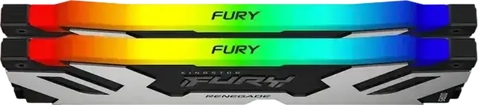 Memorie RAM Kingston FURY Renegade RGB DDR5 32GB (2x16GB) 6400MHz CL32 PC5-51200 KF564C32RSAK2-32 pentru PC, cu Intel XMP 3.0 si RGB LED