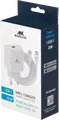 Incarcator de perete Rivacase PS4101 20W USB-C, Fast Charging PD 3.0 si QC 3.0, Priza EU, Alb, Include Cablu USB-C la USB-C 1m