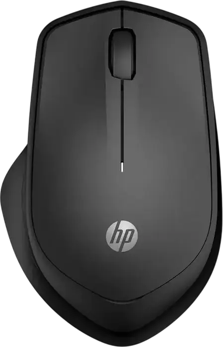 Mouse Wireless Silentios HP 280, Receptor USB 2.4 GHz RF, Senzor Optic 1200 dpi, 3 Butoane, pentru Dreptaci, Negru, Baterie pana la 18 Luni