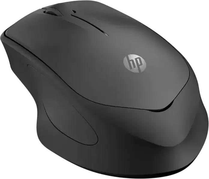 Mouse Wireless Silentios HP 280, Receptor USB 2.4 GHz RF, Senzor Optic 1200 dpi, 3 Butoane, pentru Dreptaci, Negru, Baterie pana la 18 Luni