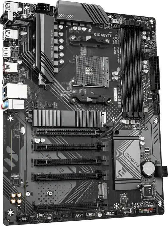 Placa de baza Gigabyte B550 EAGLE WIFI6 AM4 AMD B550 ATX, memorie DDR4 128GB, PCIe Gen4, Wi-Fi 6, Bluetooth 5.3, HDMI 2.1