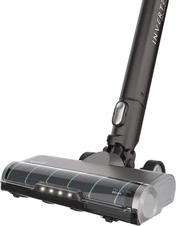 Беспроводной вертикальный пылесос Sharp SA-VP5551GS, инверторный мотор 450 Вт, влажная и сухая уборка, фильтр HEPA 13, аккумулятор Li-Ion 2500 мАч