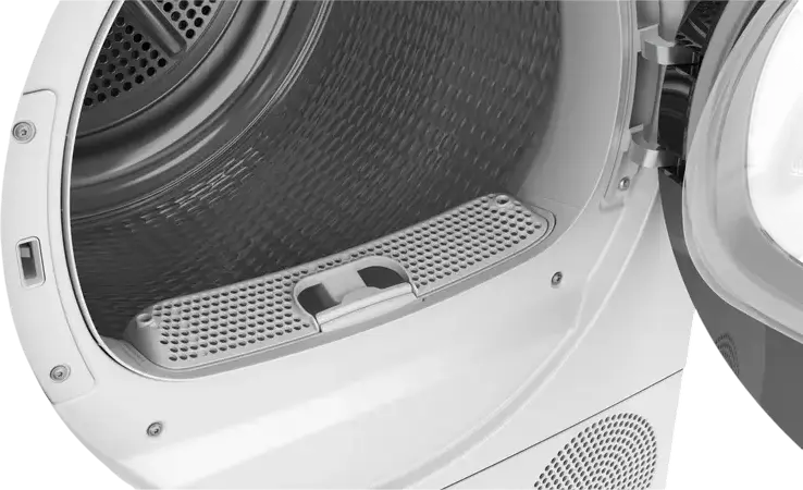 Uscator Bosch Series 6 WQG1417EPL cu Pompa de Calda, Capacitate 9 kg, Clasa Energetica D, Auto Dry, Display LED, Alb cu Babuta Neagra