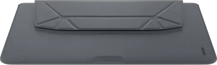 Lenovo Origami X9 Sleeve 4X41R83942 for 15" Laptops, Polyurethane & Recycled RPET, Origami-fold Retractable Stand, Hidden Magnets, Thunder Grey