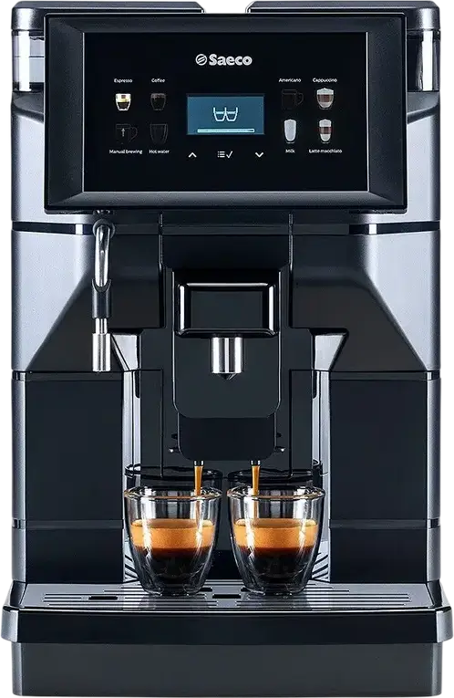 Saeco Aurora M1 Automatic Bean-to-Cup Coffee Machine, 1900W, 15 Bar, 2.5L Tank, 600g Bean Hopper, One-Touch Cappuccino, Matt Black Metal Casing