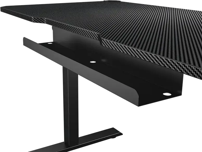 Электрический игровой стол с регулировкой высоты Cougar E-Ares 120 CGR-E-ARES120, поверхность из углеродного волокна 120x60см, RGB, 4 пресета, USB-C, черный