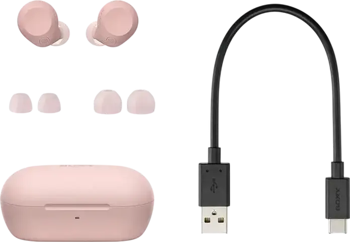 Casca Wireless Sony WF-C710N Intra-aurala cu Anulare Activa a Zgomotului ANC, Bluetooth 5.3, Rezistenta la Apa IPX4, Baterie 12h, USB-C, Roz