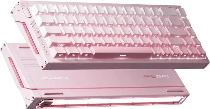 Tastatura Magnetica HE MCHOSE Ace 68 Turbo 65%, Carcasa Aluminiu CNC, Switch-uri Mount Tai GT, Polling Rate 16K, Rapid Trigger, RGB, USB-C