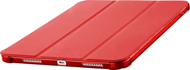 Cellularline Folio Pro Case for iPad Air 11 (2024/M2), Faux Leather Book Cover with Pen Holder and Auto Sleep/Wake, Red