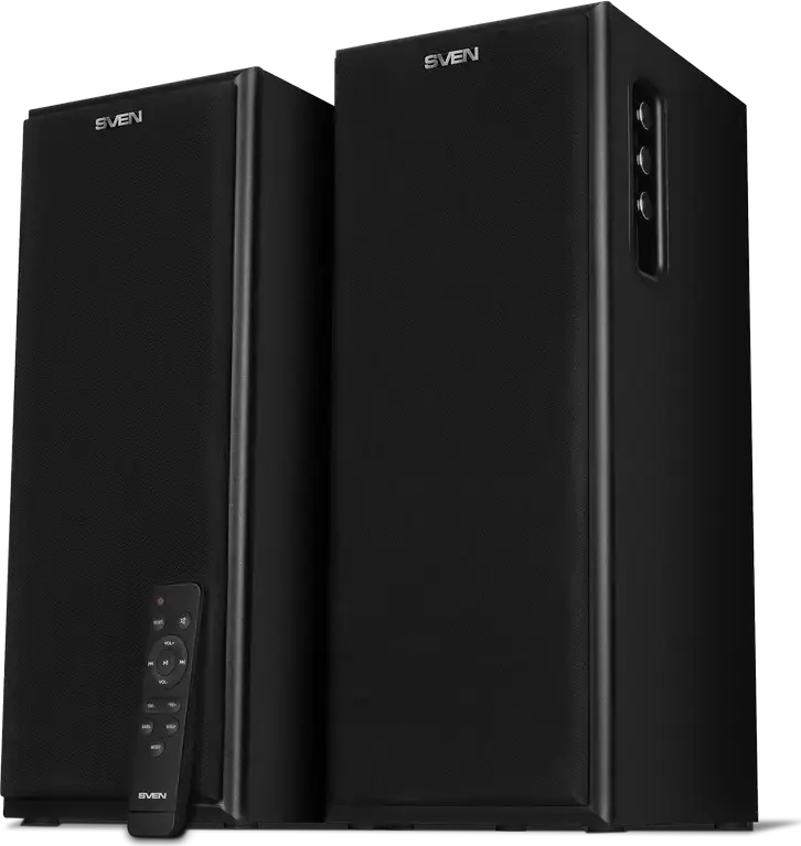 SVEN MC-25 2.0 Multimedia Speaker System, 150W RMS, Bluetooth, HDMI ARC, Optical, 2-Way MDF Wood Cabinet, 5.25" Woofers, Matte Black