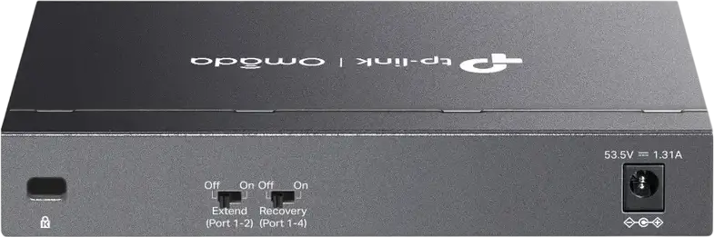 TP-Link DS106GPP Omada Unmanaged Gigabit Desktop PoE Switch, 6-Port 10/100/1000Mbps, 1x PoE++ 60W, 3x PoE+ 30W, 64W Total Budget, 250m Range