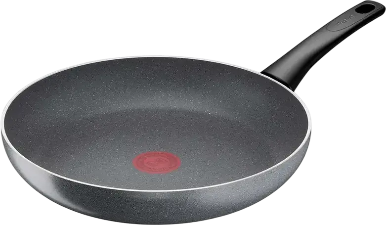 Tefal Hard Stone D4560632 Non-Stick Aluminium Frying Pan, 28 cm, Grey, Thermo-Signal Heating Indicator, Bakelite Handle, 2.5L