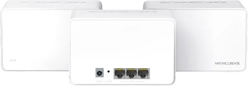 Mercusys Halo H80X AX3000 Wi-Fi 6 Mesh System 3-pack, Dual-Band 3000 Mbps, Seamless Roaming, Gigabit Ports, MU-MIMO, OFDMA, 160 MHz, Parental Controls