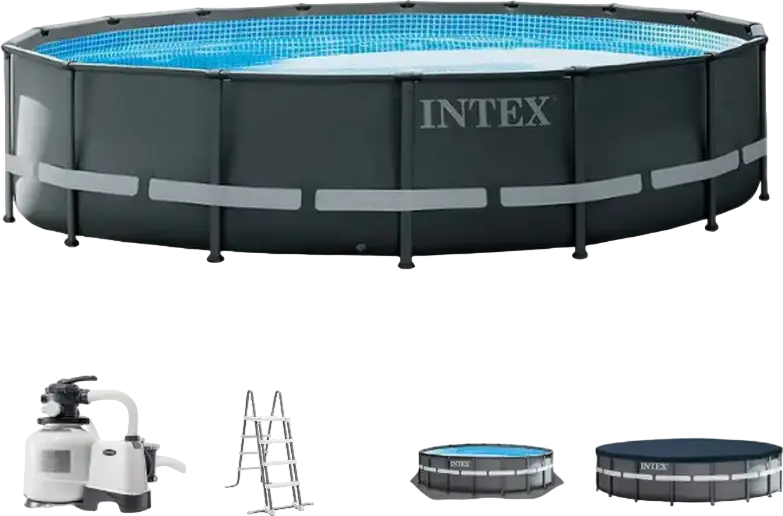 Piscină cu cadru metalic Intex XTR Ultra Frame, 19156L, Negru, 26326
