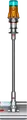 Aspirator Vertical fara Fir Dyson V12s Detect Slim Submarine, Aspirare Umeda si Uscata, Putere 140 AW, Filtrare HEPA, Ecran LCD, Argintiu/Yellow Nickel