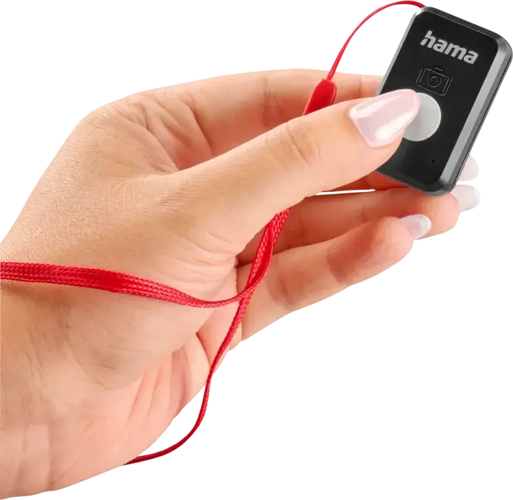 Hama Fancy Stand 110 II Stick Selfie si Trepieda 2-in-1, Telecomanda Bluetooth 5.3 BRS5, Lungime Maxima 110 cm, Aluminiu, Negru