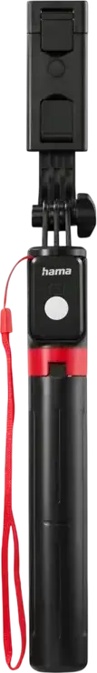 Hama Fancy Stand 110 II Stick Selfie si Trepieda 2-in-1, Telecomanda Bluetooth 5.3 BRS5, Lungime Maxima 110 cm, Aluminiu, Negru