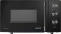 Cuptor cu microunde solo Gorenje MO20AE1B5, Capacitate 20L, Putere 800W, Tehnologie InverterPower, 20 Programe Automate, Display Digital, Negru